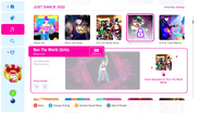 Run the World (Extreme Version) on the Just Dance 2022 menu, prior to unlocking the routine