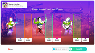 Just Dance 2020 coach selection screen (camera)