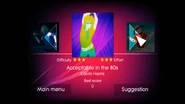 Acceptable in the 80s on the Just Dance menu