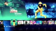 Automaton on the Just Dance 2018 menu (8th-gen)