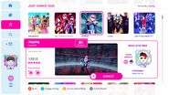 Jopping (Versão Alternativa) no menu do Just Dance 2022