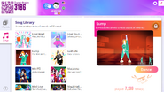 Lump on the Just Dance Now menu (2020 update, computer)