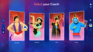 Just Dance 2024 Edition coach selection screen