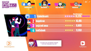 Just Dance Now scoring screen (2017 update)