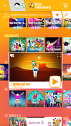 Cotton Eye Joe on the Just Dance Now menu (updated, phone)