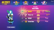 Just Dance Now scoring screen (outdated)