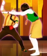 P2’s glitch on her back