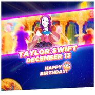 Image posted by the official Twitter account to celebrate Taylor Swift’s birthday[7]