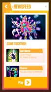 Newsfeed for the "Come Together!" playlist