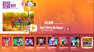 Don’t Worry Be Happy on the Just Dance Now menu (2017 update, computer)