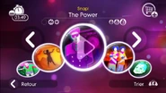 The Power on the Just Dance 2 menu