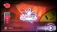 Just Dance 2 scoring screen