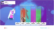 Just Dance 2020 coach selection screen (camera)