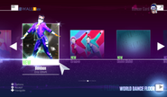 Bonbon on the Just Dance 2017 menu (7th-gen)