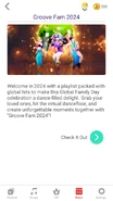 Groovefam2024 jdnow newsfeed.png (594 KB) Newsfeed for the "Groove Fam 2024" playlist