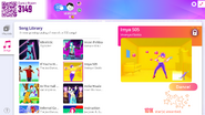 Imya 505 on the Just Dance Now menu (updated, computer)