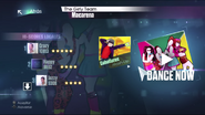 Just Dance 2015 routine selection screen