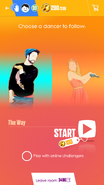 Just Dance Now coach selection screen (2017 update, phone)