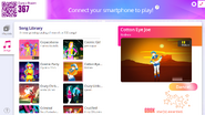 Cotton Eye Joe on the Just Dance Now menu (re-updated, computer)