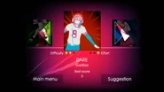 Dare on the Just Dance menu
