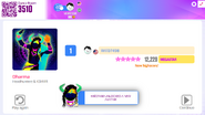 Just Dance Now scoring screen (2020 update)