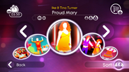 Proud Mary on the Just Dance 2 menu