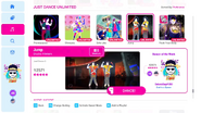 Jump on the Just Dance 2021 menu