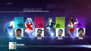 Just Dance 2016 coach selection screen