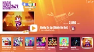 Giddy on Up (Giddy on Out) on the Just Dance Now menu (outdated, computer)