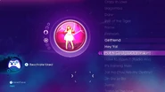 Hot N Cold no menu do Just Dance: Greatest Hits (Xbox 360)