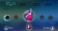Just Dance: Greatest Hits coach selection screen (Wii)