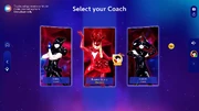 Just Dance 2025 Edition coach selection screen
