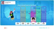 Just Dance 2020 coach selection screen