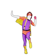 Third sticker on Just Dance 2018 (D)