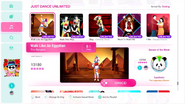 Walk Like an Egyptian on the Just Dance 2020 menu