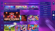 Abracadabra (Extreme Version) on the Just Dance 2026 Edition menu
