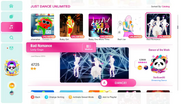 Bad Romance on the Just Dance 2020 menu