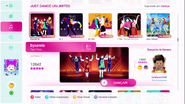 Dynamite on the Just Dance 2020 menu