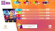 Just Dance Now scoring screen (2017 update)