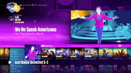 We No Speak Americano on the Just Dance 2017 menu