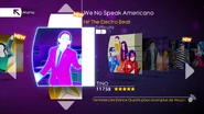We No Speak Americano on the Just Dance 4 menu (Wii/PS3/Wii U)