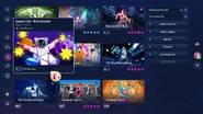 Space Cat on the Just Dance 2023 Edition menu