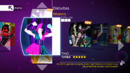 Disturbia on the Just Dance 4 menu (Wii U)