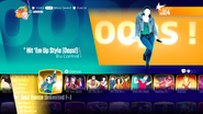 Hit 'Em Up Style (Oops!) on the Just Dance 2018 menu