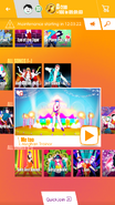 Me Too on the Just Dance Now menu (2017 update, phone)