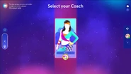Just Dance 2025 Edition coach selection screen