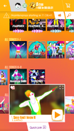 Sexy And I Know It on the Just Dance Now menu (2017 update, phone)