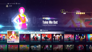 Take Me Out on the Just Dance 2016 menu