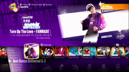 Fanmade Version on the Just Dance 2018 menu