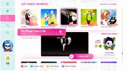 The Winner Takes It All on the Just Dance 2020 menu
